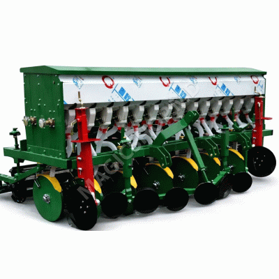 Semănătoare 12 secții de grâu pentru minitractor cu marchere